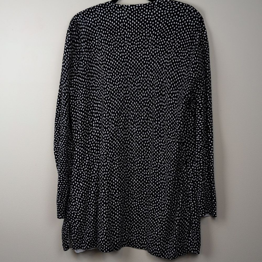 Talbots Linen Blend Open Front Long Line Cardigan… - image 8